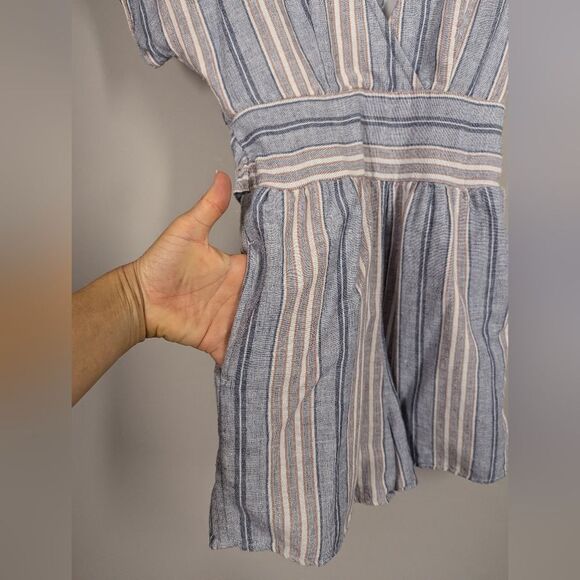 American Eagle Striped Cotton Romper – Size XS - Picture 7 of 8